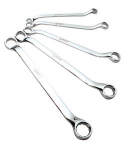 Fully Polished Metric Wrench Set - 5 Piece