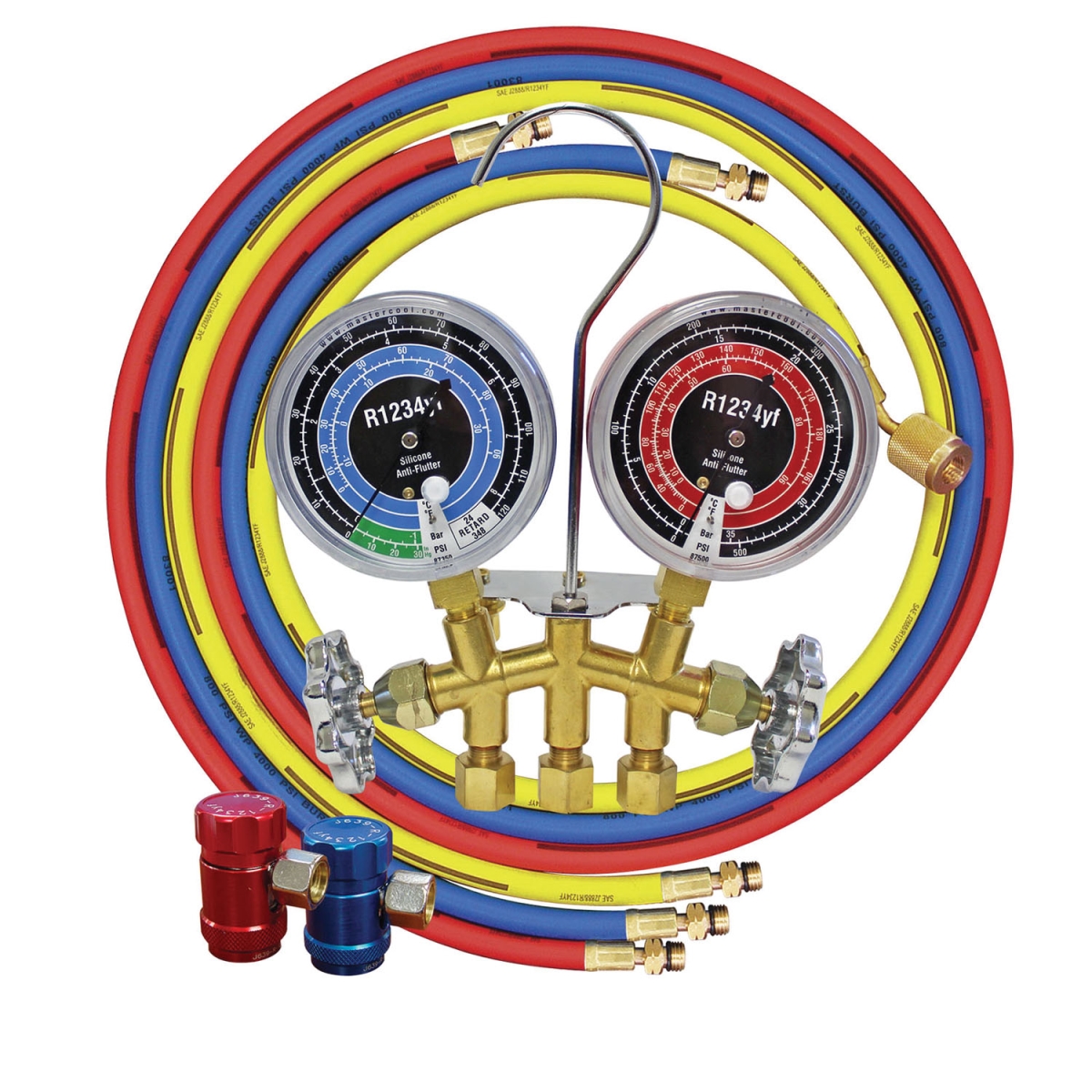 MSC-81661 R1234YF Brass Manif Gauge Set