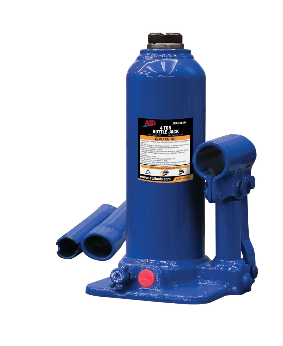 ATD 4-Ton Heavy-Duty Hydraulic Side Pump Bottle Jack