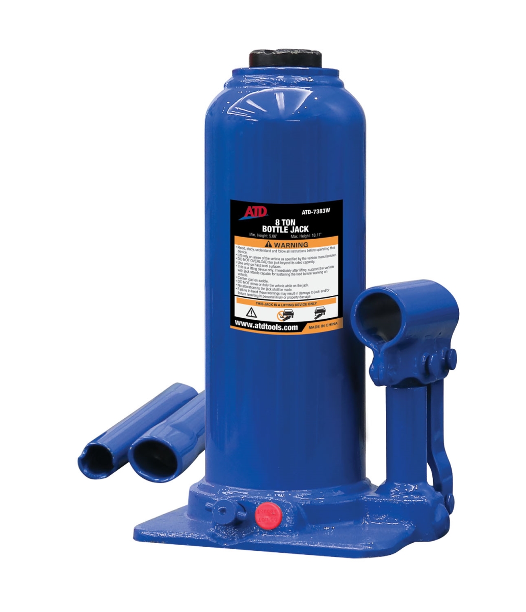 ATD 8-Ton Heavy-Duty Hydraulic Side Pump Bottle Jack