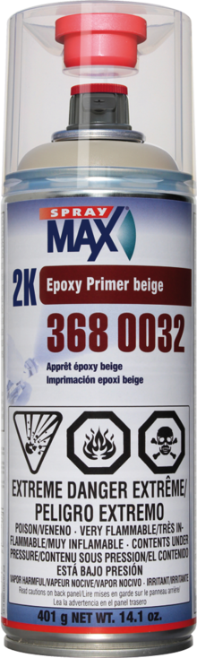 SPM-3680033 Spraymax 2k Epoxy Primer, Gray