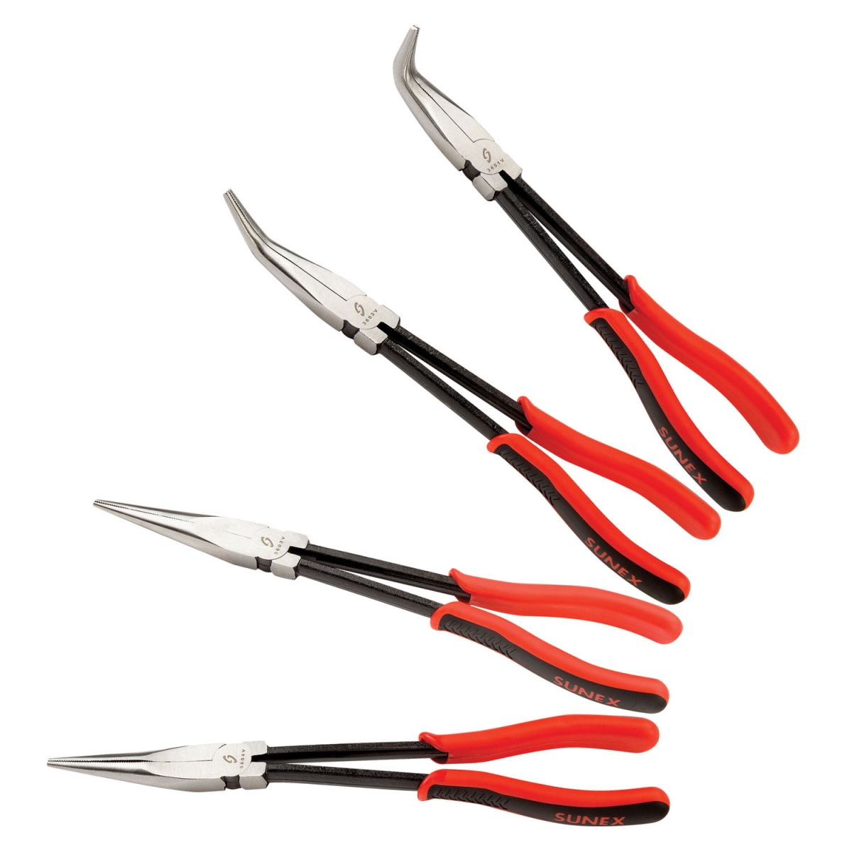Picture of Sunex Tools 3600V 11 in. Needle Nose Pliers Set&#44; 4 Piece