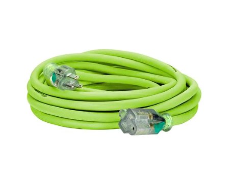 WTD LEG-FZ512825 Pro Extension Cord Lighted Plug - Zilla Green