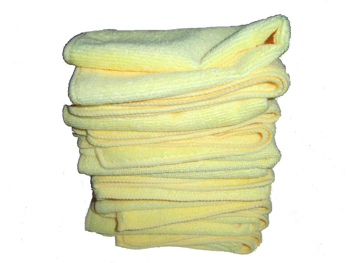Picture of Buff & Shine BFS-MF1Y-4PK Yellow Micro Fiber Towel - Pack of 4