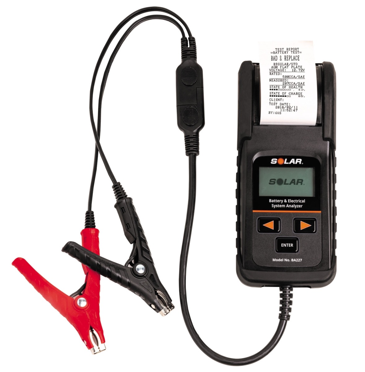 Digital Battery & System Tester with Integrated Printer