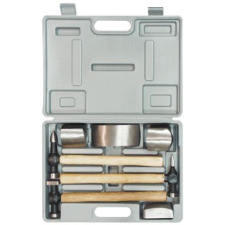 Picture of AES Industries AES-2720 Hammer & Dolly Set Wood Handles - 7 Piece