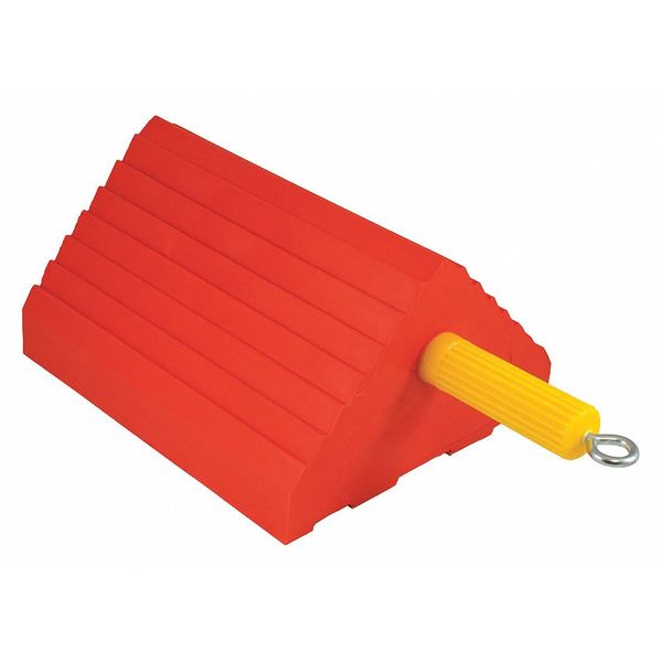 Picture of AME International AME-15366 10 in. Urethane Wheel Chock with Handle, Orange