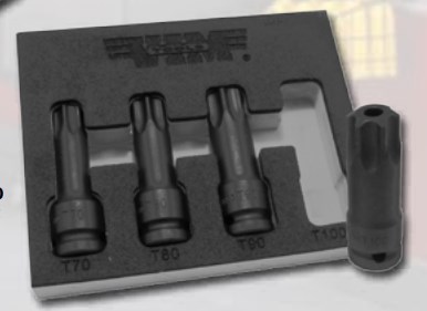 0.5 in. Impact Torx Driver Set, Large