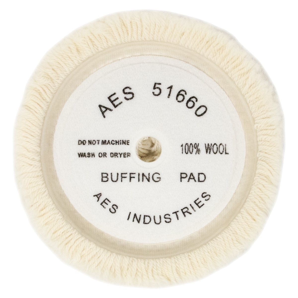 AES-51660 7 in. Wool Soup Bowl Buffing Pad