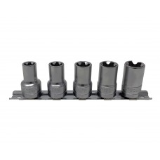 5 Piece 0.37in. Drive 5 Point EPR Torx Plus Socket Set