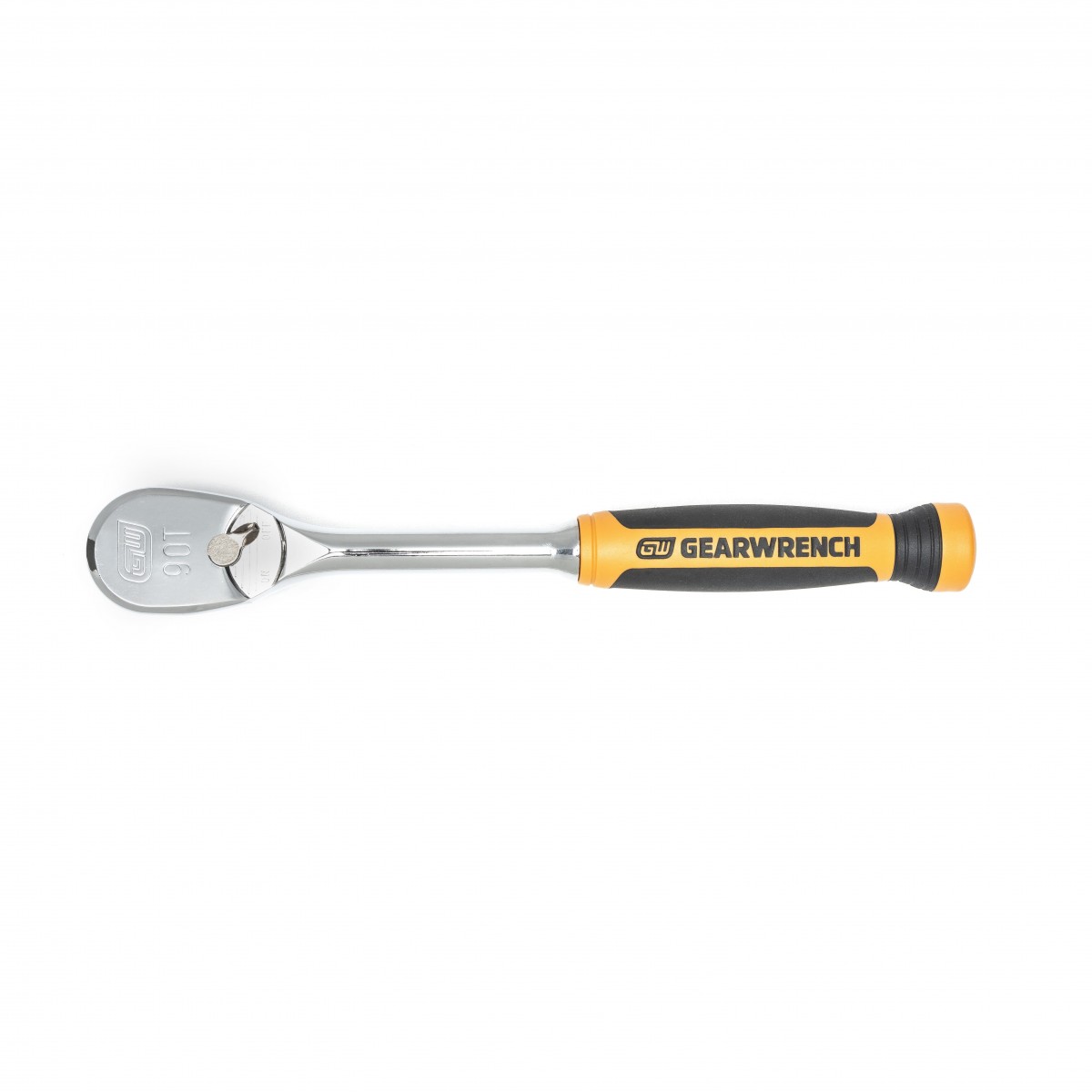 1/2" Drive 90 Geared Teeth Teardrop Head Hand Ratchet, 11" L, Full Polish Chrome Finish, 81303T