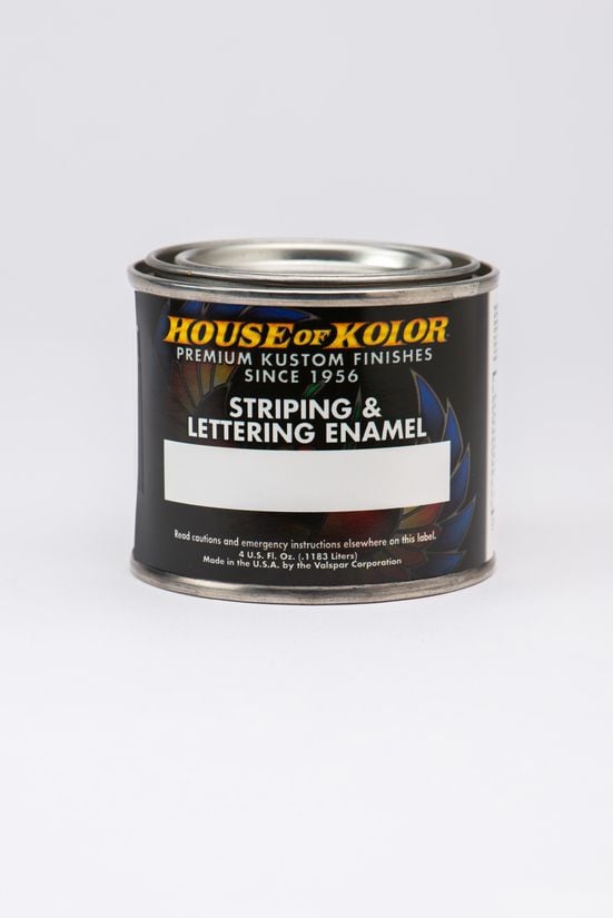 WTD HOK-U02-B06 4 oz Striping & Lettering Urethane Enamel Jar, White