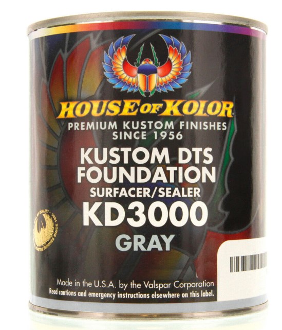Picture of WTD HOK-KD3000-Q01 1 qt. Kustom DTS Foundation Surfacer Sealer &#44; Gray