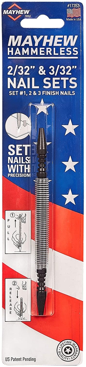 No.2 Nail Set & No.3 Nail Set Hammerless Tool