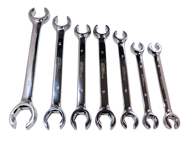 PLT-99710 Metric Flare Nut Wrench Set - 7 Piece -  Platinum