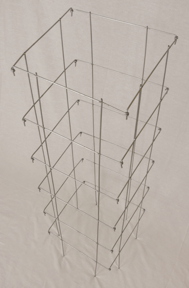 8580XX3P 58' Extra Heavy Duty Collapsible Square Tomato Cage, 3 Pack