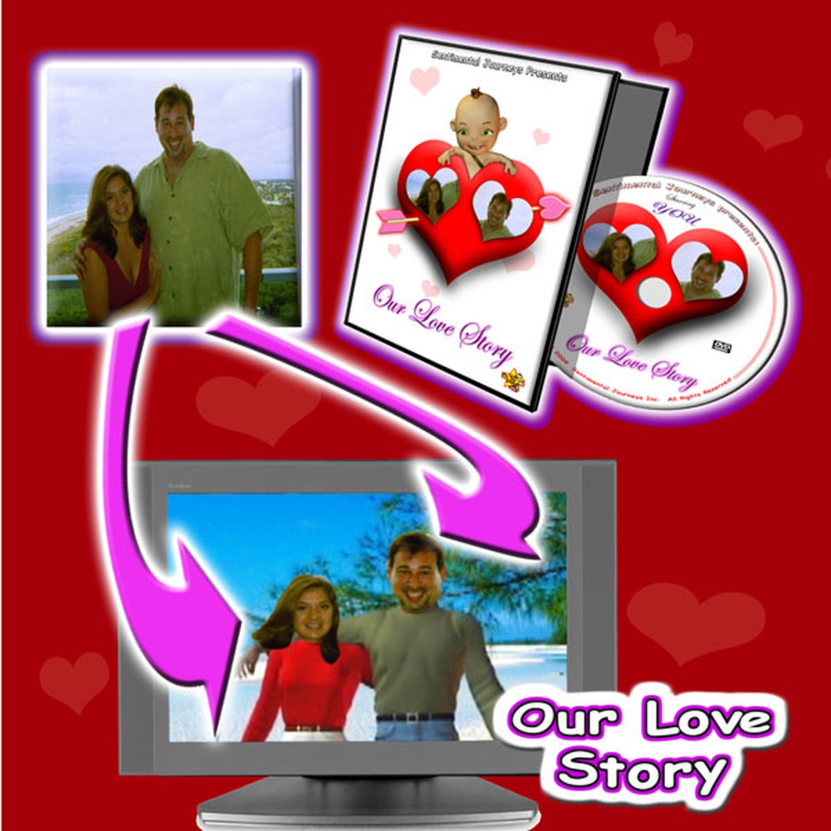 Picture of Mediak 10052 Our Love Story Personalized Photo DVD