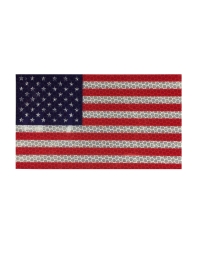 95628 3.75 x 6.5 in. American Flag Plastic Red Reflectors