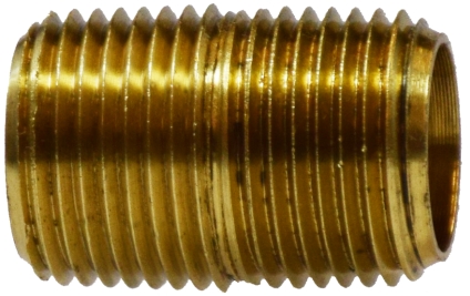 28135 0.75 x Close Yellow Brass Nipple