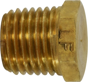 28204LF 0.5 in. MIP  Solid & Cored Hex Plugs