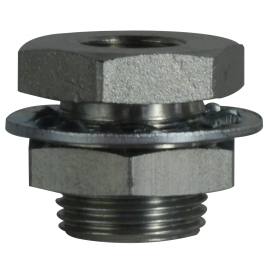 28308 0.37 in. Steel Bulkhead Coupling