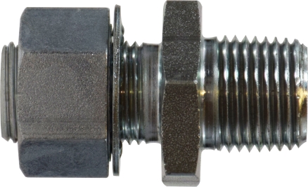 28309 0.5 MIP x 0.25 FIP x 2.16 Long Steel Bulkhead Coupling