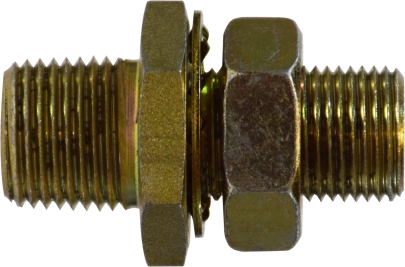 28345 0.5 MIP x 0.75-16 x 0.25 Steel Bulkhead Fitting