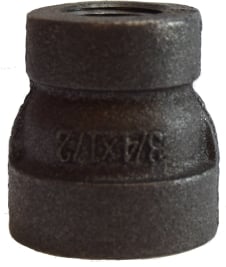69445 1.25 x 0.75 in. 300 PSI Black Mallable Reducing Coupling