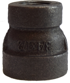 69446 1.25 x 1 in. 300 PSI Black Mallable Reducing Coupling