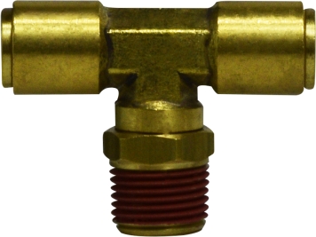 720604S 0.37 x 0.25 Pi x M DOT Male Swivel Branch Tee
