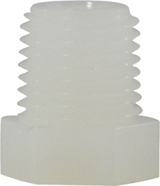 28605W 0.75 in. White Nylon Hex Head Plug