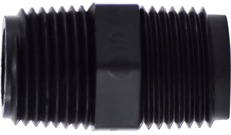 28611B 0.12 in. Black Poly Hex Head Nipple
