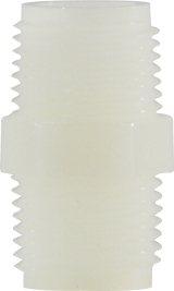 28614W 0.5 in. White Nylon Hex Nipple