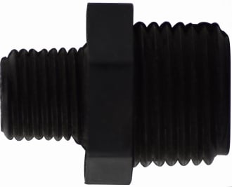 28623B 0.5 x 0.12 in. Black Poly Reducer Hex Nipple