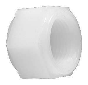 28643W 0.75 in. White Nylon Cap