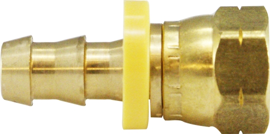 Brass 45° SAE Flare Swivel Fitting - 0.37 x 0.5 in - Durable Design