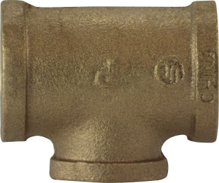 44280 0.5 x 0.75 in. Bronze Bullhead Tee