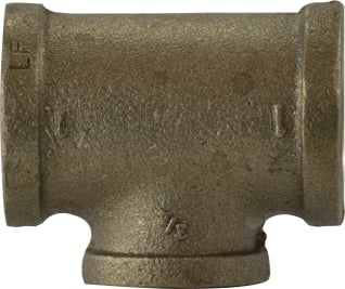 44322LF 1.5 x 1.25 in.  Brass Reducing Tee