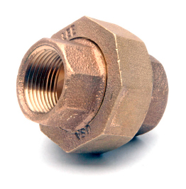 44604DLF 0.75 in.  Red Brass Union