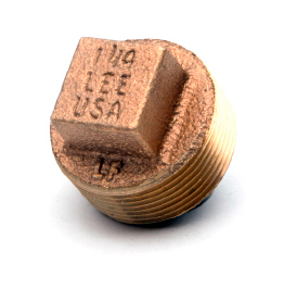 44657DLF 1.5 in.  Red Brass Cored Plug