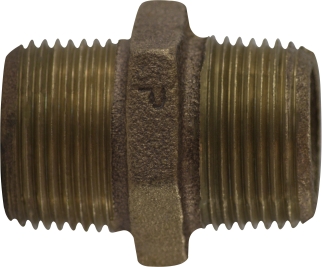 44729 2.5 in. Bronze Hex Nipple