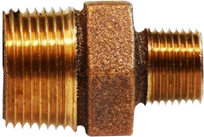 44740 0.25 x 0.12 in. Bronze Hex Nipple