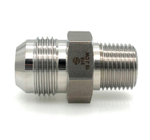 Midland Industries SS2404-10-08 10 MJIC x 0.5 Male NPT 316 Stainless Steel JIC Male Connector