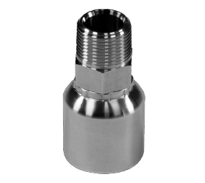 Midland Industries SS43-16-16MP 1 Hose x 1 MNPT 43 Series Rigid Straight Male Pipe