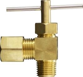 46011 0.25 x 0.12 Compression x Male 90 deg Needle Valve