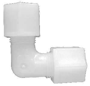 17124N 0.25 in. Nylon Compression Elbow, White