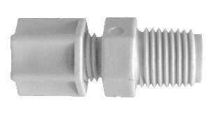 17188N 0.37 x 0.25 Compression x MIP Nylon Adapter, White
