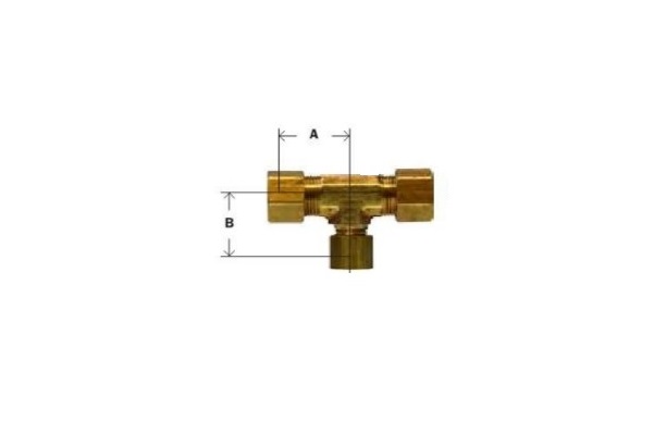 18118LF 0.62 x 0.37 Compression Reducing  Tee