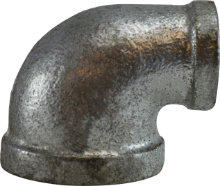 64117 0.5 x 0.12 Galvanized Malleable Reducing Elbow