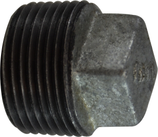 64655 1 in. Galvanized Square Head Cored Plug